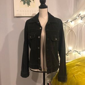 Green corduroy jacket